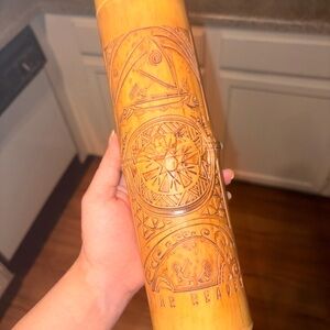 Disney park Moana collectors wood carving looking cup